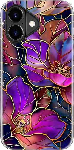 Miniatura 106 de LUHOURI Funda para iPhone 12 Mini, compatible con carga inalámbrica, doble capa, interior de silicona suave + carcasa exterior dura, bonito diseño