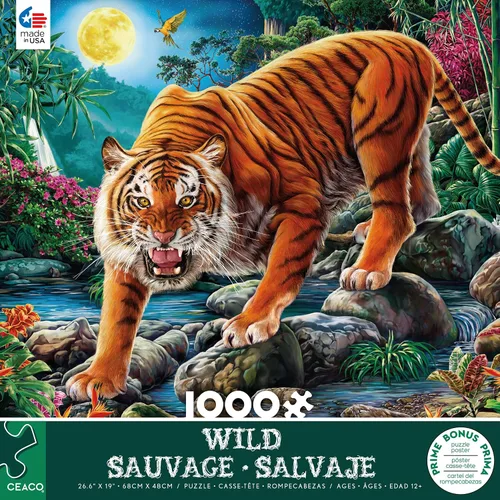 Miniatura 2 de Ceaco - Wild - Night Tigers - Rompecabezas de 1000 piezas