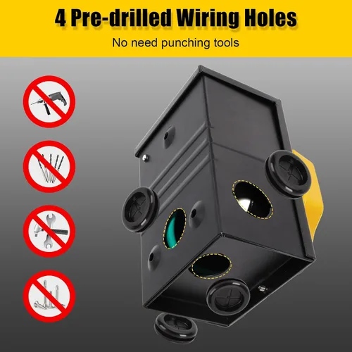 Miniatura 3 de Cable generador de 50 amperios con caja de entrada de alimentación preperforada, cable de extensión de generador de alta resistencia real STW