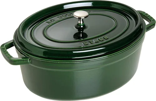 STAUB Cocotte oval 33cm al basilico Albahaca