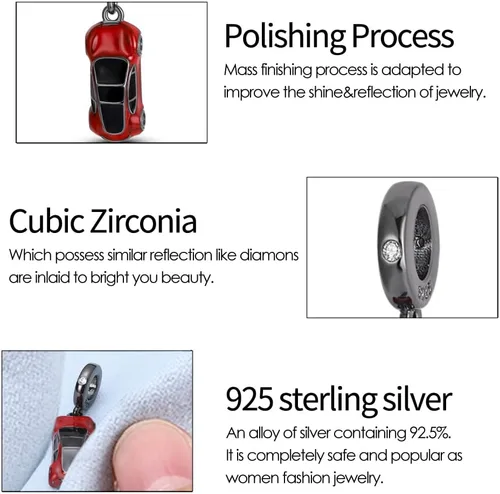 Miniatura 9 de KUNSIR Los abalorios se adaptan a pulseras Pandora para mujer, plata de ley 925, cuentas colgantes de joyería para niñas, dijes de feliz cumpleaños
