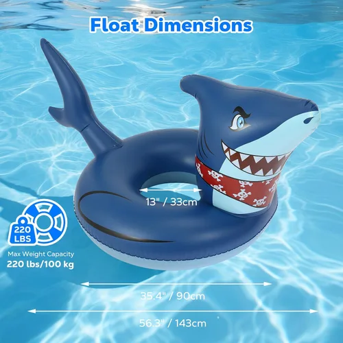 Miniatura 3 de Moko Anillos de natación inflables, flotadores de piscina, tubos de natación, anillos de forma redonda, lindo diseño de dibujos animados, playa