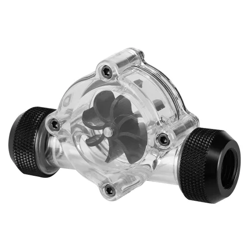 Miniatura 8 de Indicador de flujo de agua Tiiyee, 8 impulsores PC enfriamiento G1/4 medidor roscado Water Cooling Flow Meter Indicatorr for Pc Cooling System