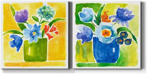 Miniatura 40 de Renditions Gallery Arrangement of Spring I - Arte de pared, decoración en lienzo de alta calidad con envoltura de galería, listo para colgar, 10