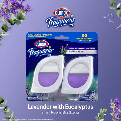 Miniatura 2 de Clorox Fraganzia - Ambientador para habitaciones pequeñas, manzana y canela, despegar y colocar, sin enchufe, sin batería, para armarios