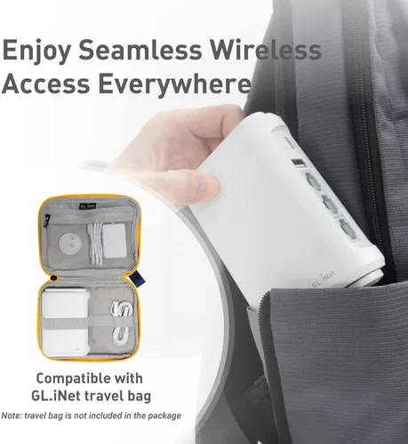 Miniatura 8 de GL.iNet GL-SFT1200 (Opal) Enrutador WiFi Portátil de Viaje, Mini Enrutador Inalámbrico VPN para Módem de Fibra Óptica, Repetidor WiFi de Internet
