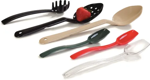 Miniatura 7 de Carlisle FoodService Products Cuchara sólida de plástico, 9 pulgadas, color negro (paquete de 2)