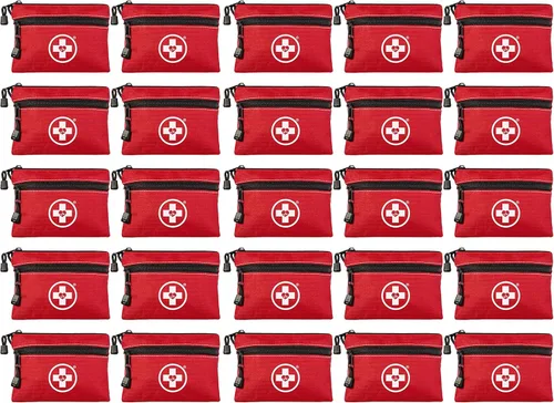 Miniatura 7 de Swiss Safe Kit de primeros auxilios 2 en 1 para automóvil, viajes y hogar, negocios – Mini kit adicional para ayuda de emergencia médica