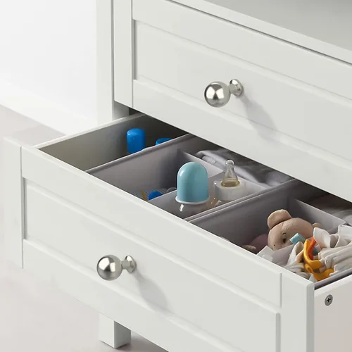 Miniatura 3 de Asidrama Paquete de 10 pomos de níquel satinado cepillado para gabinetes de cocina, pomos de tocador, pomo de cajón, herrajes para gabinetes, pomos