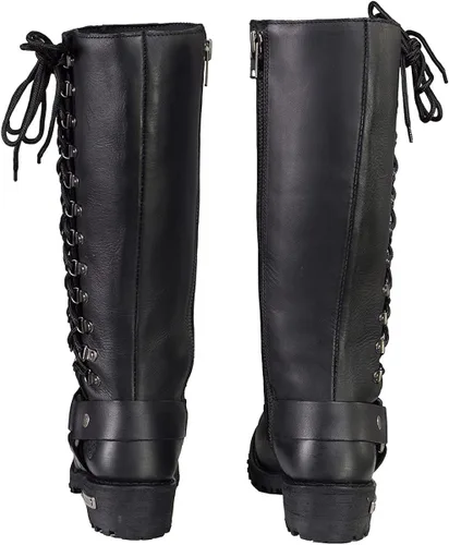Miniatura 9 de Botas de piel con arnés y cordones completos, clásicas para mujer de Milwaukee Leather.