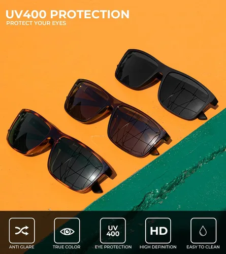 Miniatura 5 de KALIYADI Lentes de sol polarizados para hombres y mujeres, lentes de sol polarizados con protección UV para conducir, pescar y jugar golf