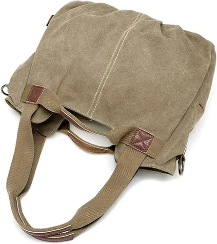 Miniatura 3 de Mily Bolso de mano de lona para mujer Hobo bolso de mano casual cremallera