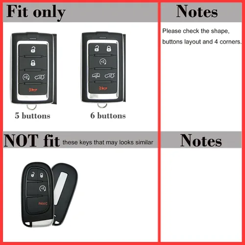 Miniatura 2 de Funda protectora de silicona para llavero de 5 botones para Jeep Grand Cherokee Grand Wagoneer y Dodge Charger Daytona EV Electric 2024+