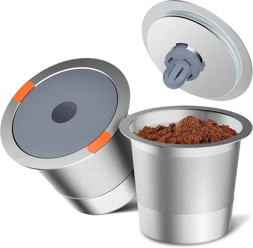 K-Cups reutilizables para Keurig, cápsulas de café recargables de acero inoxidable, filtro de café reutilizable de metal para K-Express K-Mini