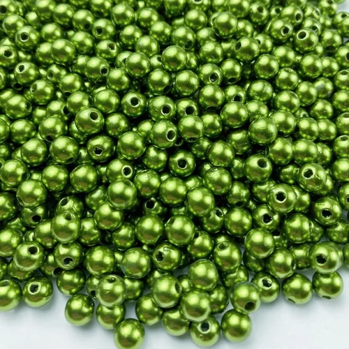Miniatura 44 de 400 piezas de cuentas de perlas de 8 mm Cuentas de perlas negras redondas con agujeros para manualidades de costura, decoración, pulseras, collares