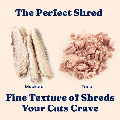 Miniatura 5 de Solid Gold comida húmeda para gatos desmenuzada con salsa - Alimento enlatado para gatos hecho con atún real y caballa - Sin granos de los Cinco