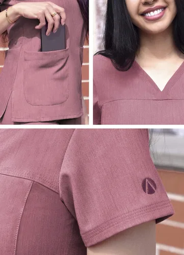 Miniatura 4 de Adar Pro - Ropa quirúrgica para mujer, camisa con cuello en V