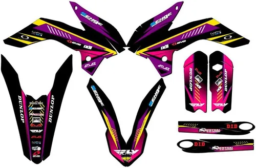 Miniatura 9 de Kit de base de gráficos Senge SX 105 Surge Black Senge 2013-2014 compatible con KTM