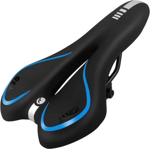 Miniatura 11 de Cómodo asiento de bicicleta para hombres y mujeres, asiento de bicicleta impermeable, silla de bicicleta de montaña transpirable, sillín