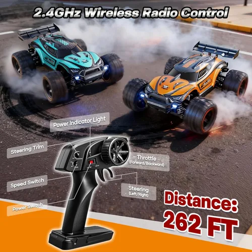 Miniatura 3 de HOMETALL 1:18 Coches RC Rápidos para Adultos - 38+ KPH Coche de Control Remoto Todo Terreno - Camión Monstruo RC de Alta Velocidad 4x4 Todo Terreno