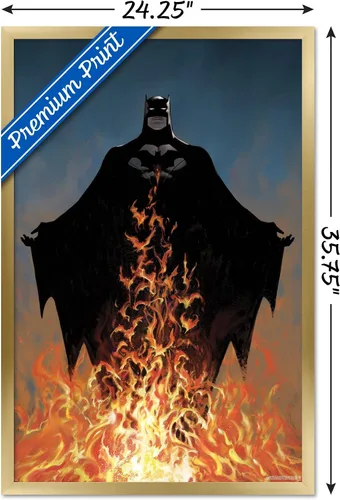 Miniatura 3 de Trends International DC Comics Batman - Póster de pared de fuego Versión con marco dorado