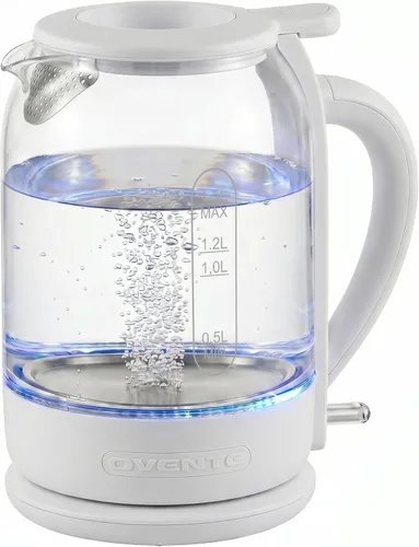 Miniatura 10 de Hervidor Eléctrico OVENTE con Vidrio de Borosilicato de 1.5L, Calentador de Agua de Ebullición Rápida de 1500W para Café o Té, Tapa Fácil de Llenar