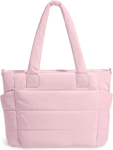 Miniatura 21 de Bolso de mano acolchado para mujer, bolso grande de enfermera, bolso de hombro con cremallera para trabajo y viajes