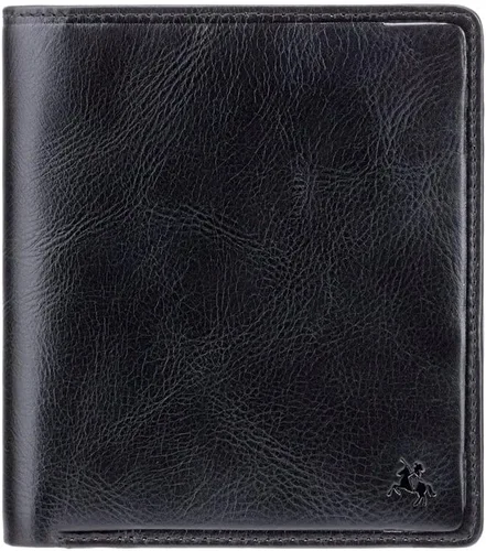 Miniatura 2 de VISCONTI Tuscany Colection Matteo TSC49 - Cartera de piel auténtica con bloqueo RFID seguro, Negro -, Billetera para efectivo y tarjeta
