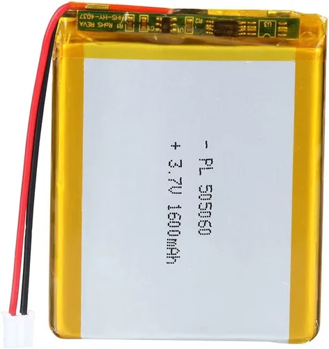 Miniatura 29 de Batería recargable Lipo de polímero de litio de 3.7V 3000mAh 605080 con conector PH2.0.000 in JST para altavoz y dispositivo inalámbrico