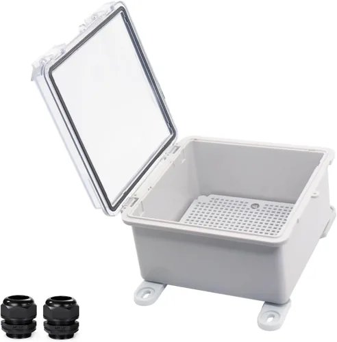 Miniatura 10 de Caja Eléctrica Impermeable a Prueba de Polvo Caja de Conexiones Resistente a la Intemperie IP67 Carcasa de Plástico ABS Caja de Proyecto