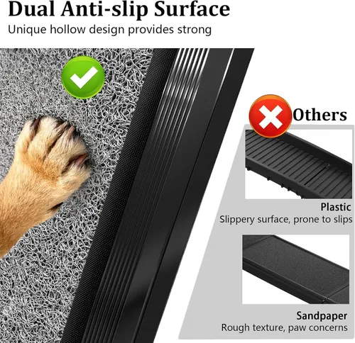 Miniatura 4 de Rampa para perros de 71 x 20 pulgadas para automóvil, rampas portátiles para perros grandes con superficie antideslizante para perros, rampa