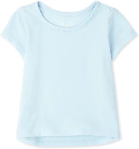 The Children's Place Camiseta básica de capas altas y bajas para niñas de The Children's Place para bebés y niñas pequeñas