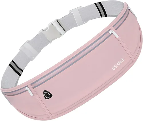 Miniatura 15 de USHAKE Cinturón Delgado para Correr, Riñonera de Entrenamiento para Hombres y Mujeres, Paquete de Cintura para Ejercicio con Soporte para iPhone