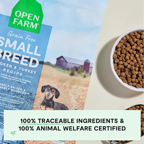 Miniatura 6 de Open Farm, alimento seco sin granos para perros de razas pequeñas, croquetas altas en proteínas, ingredientes obtenidos de manera sostenible