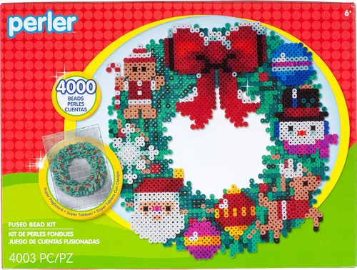 Miniatura 10 de Perler 80-56960 12 días de manualidades, kit de cuentas de fusión de Navidad hace 12 proyectos, multicolor, 3823 piezas 12 días de Navidad