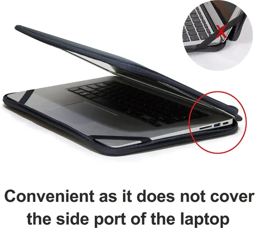 Miniatura 4 de Funda para computadora portátil 11.6 pulgadas Funda protectora plegable delgada Chromebook Funda protectora - Negro