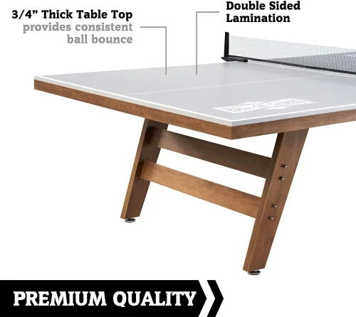 Miniatura 3 de Hall of Games Mesas de tenis de mesa de múltiples estilos, mesas de ping pong de calidad de muebles con redes de fácil sujeción, perfectas