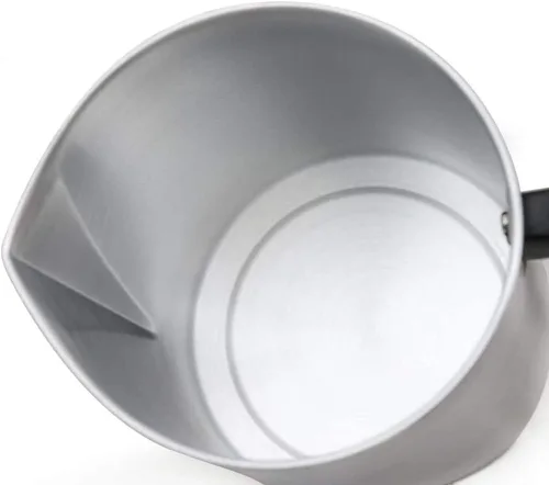 Miniatura 6 de Yarlung Olla para hacer velas de 4 libras, jarra de fabricación de velas de construcción de aluminio, jarra de cera sin goteo con mango resistente