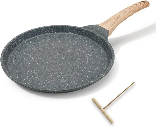 Sartén para Crepes de 8 pulgadas, Sartén Antiadherente para Crepes Omelette Tortillas Panqueques Crujientes, Sartén Dosa Tawa para Tortillas,