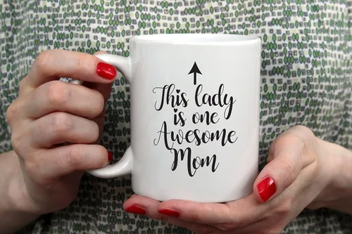 Miniatura 3 de Taza de café divertida con texto en inglés «One Awesome Mom», regalos para mamá, mujeres, los mejores regalos para mamá de parte de su hija, hijo