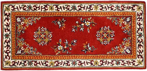 Miniatura 9 de Minuteman International Alfombra de lana oriental beige rectangular