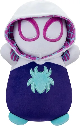 Miniatura 12 de Squishmallows Original Marvel Spidey y sus Increíbles Amigos HugMees de Pantera Negra de 10 pulgadas – Peluche Oficial Ultrasuave de Jazwares