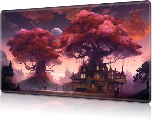 Miniatura 48 de Tapete de juego para MTG Card Playmat con zona, tapete de juego para MTG TCG de 24 x 14 pulgadas, tapete de juego antideslizante para tablero