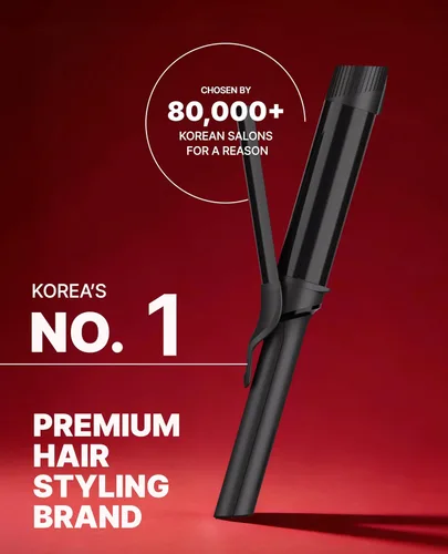 Miniatura 2 de GLAMPALM Plancha Rizadora Profesional de 1.4" - Rizador de Cabello de Cerámica de Barril Largo para Mujeres, Herramienta de Salón Caliente No.1