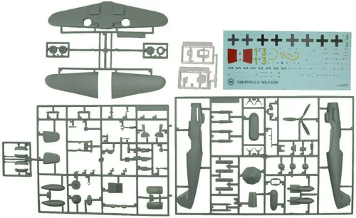 Miniatura 4 de Premium Hobbies Bf109 G-6 "Wild Sow 1:48 Kit de avión modelo de plástico 137V