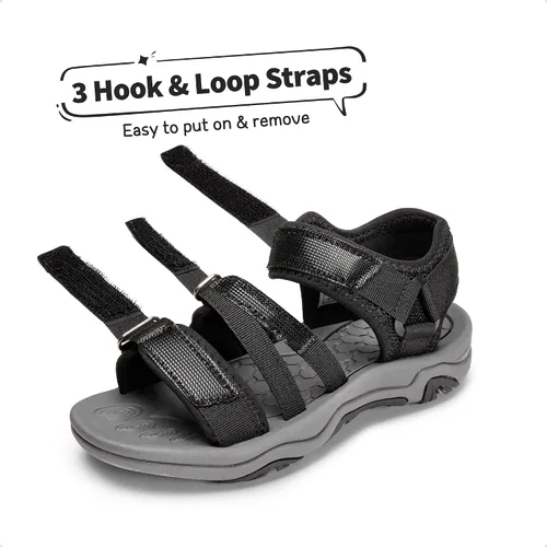 Miniatura 3 de DREAM PAIRS Sandalias deportivas deportivas de verano para niños y niñas, para niños pequeños y grandes