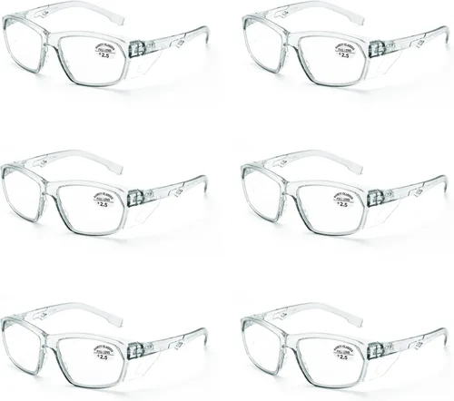 Miniatura 46 de ProtectX Elegantes gafas de seguridad antivaho y resistentes a los arañazos, gafas de protección UV, lentes de bloqueo de luz azul para hombres