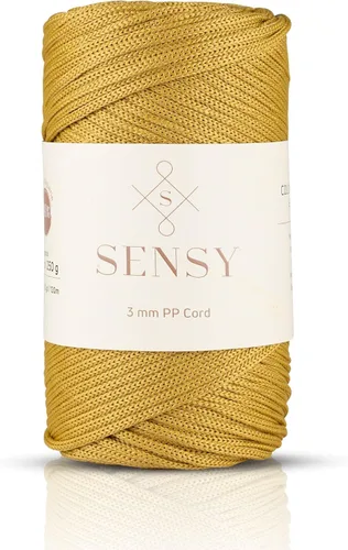 Miniatura 48 de Sensy - Cuerda de poliéster prémium de 0.118 pulgadas (0.118 in), 131 yardas, 100% polipropileno, cordón de macramé, cuerda de ganchillo de 0.118
