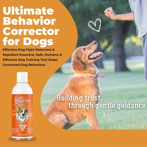Miniatura 3 de PSSSTTT! Tamaño máximo! Spray para perros, 12 onzas líquidas (11.99 oz) – Entrenamiento de comportamiento eficaz para perros, corrector de perro
