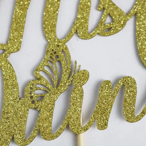 Miniatura 4 de Kaoenla Mis membrillo 15 para tartas dorado con purpurina para cumpleaños 15, saludos a los 15 años, quinceañera, decoraciones de feliz cumpleaños